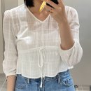 대지스파랜드 | 스트레이트 체형 옷 코디 추천 (내돈내산 후기) / 1. 상의 : 긴팔 블라우스(2)