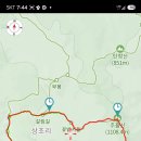 주흘산 gpx 이미지