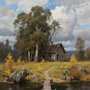 강변에서 이미지