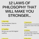 12 Laws of philosophy that will make you stronger 이미지