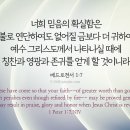 연단을 이겨내는 믿음의 확실함 이미지