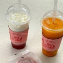 블루라떼(A) | 텐퍼센트커피 딸기 메뉴 솔직 후기 망고딸기 프레치노·리얼딸기라떼·딸기크림 카스테라