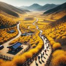 산수유꽃길로 이미지