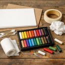 하루 한 그림, 오일 파스텔 | 🎨 슥슥- 그려보는 봄의 한 조각, 초보자도 가능한 오일파스텔 꽃그림 힐링 갤러리 🌼 ​