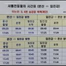 경의중앙선 문산역 임진강역간 셔틀 전철 시간표 이미지