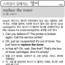 Replace the toner(토너를 교체하다) 이미지