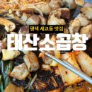 모산중학교 | 평택 세교동 맛집 태산소곱창 세교직영점 모둠곱창 먹은 후기