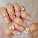 러블리 | 홍대 네일샵 네일몽드 이달의 아트 러블리 감성 후기