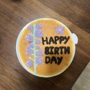 ★ 왕초보의 집에서 11월 20일생 친구 탄생화 레터링 생일 케이크 만들어보기 (feat. 노브랜드 케이크)