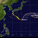 [락태풍연구소] 태풍 노루 위치 및 진로방향 이미지