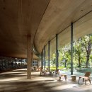 Kengo Kuma designs curved library dedicated to Norwegian playwright Henrik 이미지