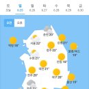 ＜오늘의 날씨 🌞☔️☃️＞ 2023년 6월 25일 일요일 이미지