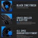 Z3 (2 FRONT + 2 REAR Black Hart *DRILLED &amp; SLOTTED) Disc Brake Rotors 이미지