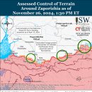 러시아 공세 캠페인 평가, 2024년 11월 26일(우크라이나 전황 이미지