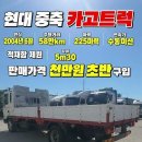 천만원 초반 현대 중축 카고트럭｜유튜브 실매물 영상 확인 이미지