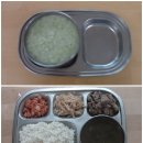 6월 20일 : 브로콜리죽 / 기장밥, 근대된장국, 돼지고기양파볶음 ,진미채무침 ,배추김치 / 감자버터구이, 우유 이미지