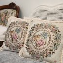 아크릴페인팅 쉐비로즈 | 쉐비로즈 사각 쿠션/엔틱 분위기 연출에 추천드려요