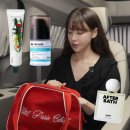 가온덴탈 | 오연서 레드백 숄더백 속 올리브영 치약, 가글, 비누향 향수 정보