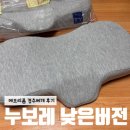 한아름 | 일자목베개 누보레 한아름 후기: 메모리폼, 커버 분리 낮은 버전