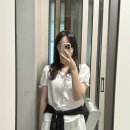 니나호프 | 여름 화이트 코디 :: 아워호프 니나 러플 블라우스, 38컴온커먼 셔링 티어드 밴딩 스커트