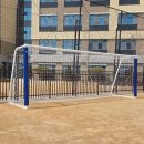 소규모체육시설 | 인천 당하초등학교 축구골대 및 풋살골대 설치 사례 │ 학교 운동장 체육시설 시공 후기