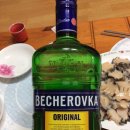 체코에서 사온 술 "베헤로브카" 마셔요. 이미지