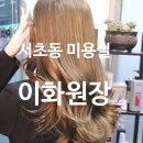 이화원헤어샵 | 2024년 염색 코토리 베이지 서초동 미용실 이화 원장