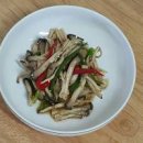 느타리버섯무침 만들기 버섯반찬 들기름 들깨가루 요리 간단한 반찬 레시피 이미지