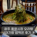 P-7408 | [ 광주 맛집 / 풍향시장 오리탕 / 13개월 아기랑 방문 후기 ]