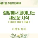 대청교회 이석호 목사/절망에서 피어나는 새로운 시작[이사야 11장 1,10절](2026.08.02) 이미지