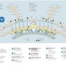 인천공항 제 1 여객터미널 지도 - 1층, 2층, 3층 4층 내부지도 이미지