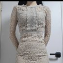 레이스 긴팔 원피스 , 핑크 퍼프원피스