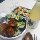 김밥이랑 | 오토김밥 국민수산 배달후기 &amp; 스톤베이 화이트와인 동학1957 청주 후기