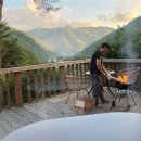 서나와 할아버지 통나무집 이미지