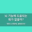대전 총명공진단, 기억력 UP! 집중력 UP! 뇌 기능에 도움되는 뭐가 없을까?