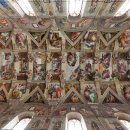 미켈란젤로 - 시스티나 예배당의 천장화,1508-12년,41.2mx13.2m,프레스코,로마 바티칸 시국,1982-90년 복원 이미지