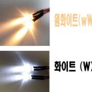 웜화이트(Warm White) LED입고 (실차-노란전구색) // LED 홀더풀세트[배터리포함]// 3구모듈-화이트 일반 /화이트 싸이키-12V용[가격인하] / 3셀리포 (용도 : 12 이미지