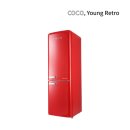 [리퍼브] 코코일렉 영 레트로 간냉식 230L 일반형 냉장고 CAP23RC 소형 냉장고 레드 230 이미지