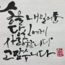 캘리그라피 따라쓰기 이미지