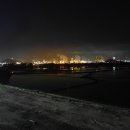 울산 석유화학단지의 야경 이미지