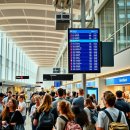 공항 영어 안내방송 이미지