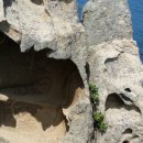 강원도고성군문암리해변.천혜의 기암괴석 이미지