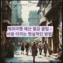 해피딜리버 | 해외여행 예산 절감 꿀팁 – 비용 아끼는 현실적인 방법