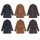 174 | [로보] 이태리 스웨이드 싱글버튼 하프 트렌치 코트 SCO24C174 후기 - 디자인과 착용감