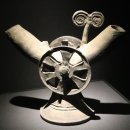 도기 바퀴장식 뿔잔 이미지