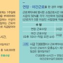 주휴수당과 연장 야간근로수당 계산방법 이미지