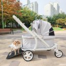 pet180누 5909 | 강아지 유모차, 대형견 웨건 중형견 다견 개모차 폼포라펫