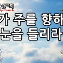 내가 주를 향하여 눈을 들리라 - 성현경목사 이미지