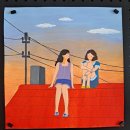 과슈컬러링ㅡ아크릴화 좋아하세요. 아주단순하고 사소한기쁨. 오늘도 나무를그리다.