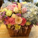 허유재병원꽃배달 출산선물로 배송된 고급꽃바구니 이미지